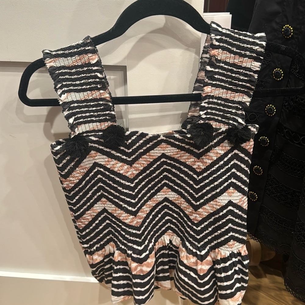 figue peplum top xs